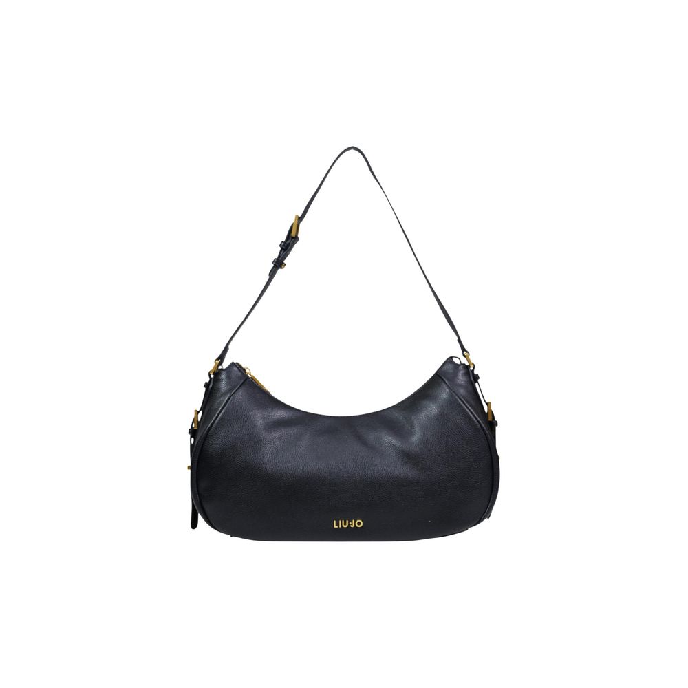 Liu Jo Black Eco-Leather Hobo Bag