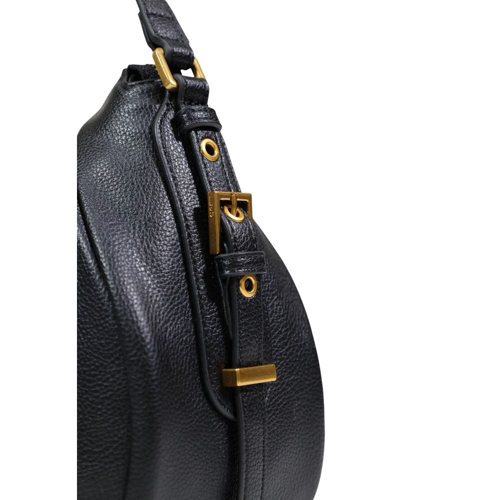 Liu Jo Black Eco-Leather Hobo Bag
