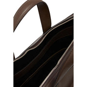 Calvin Klein Brown Polyurethane Briefcase