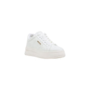 Guess White Polyurethane Platform Sneakers