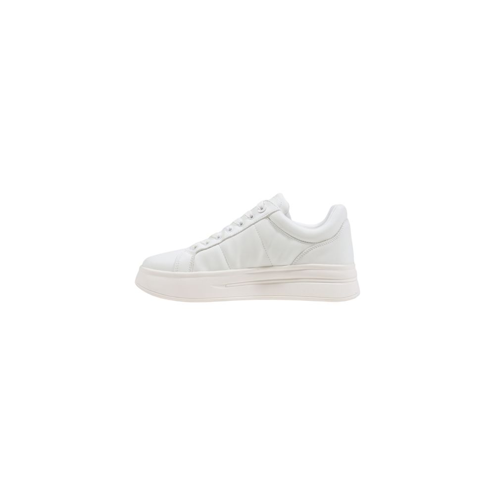Guess White Polyurethane Platform Sneakers
