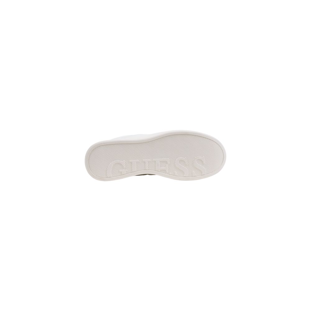 Guess White Polyurethane Platform Sneakers