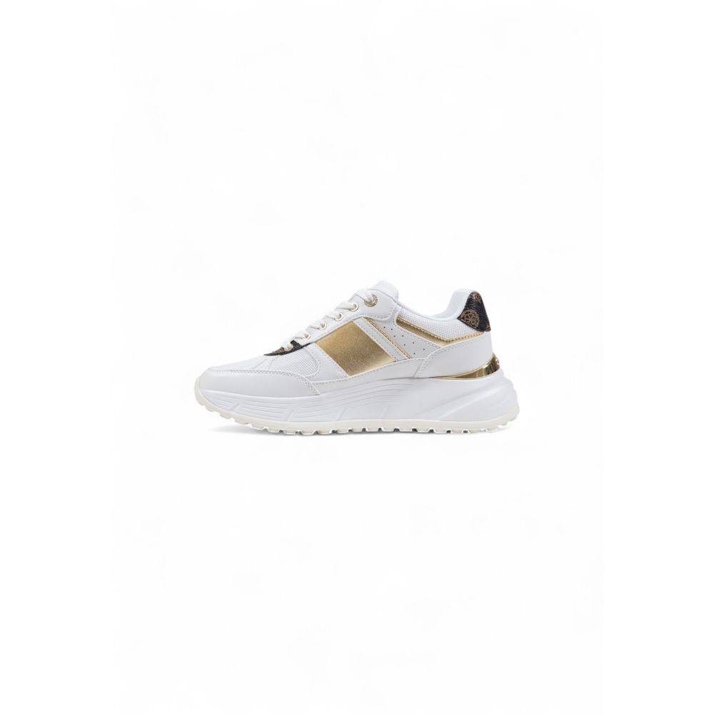 Guess White Polyurethane Blend Chunky Sneakers