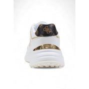 Guess White Polyurethane Blend Chunky Sneakers