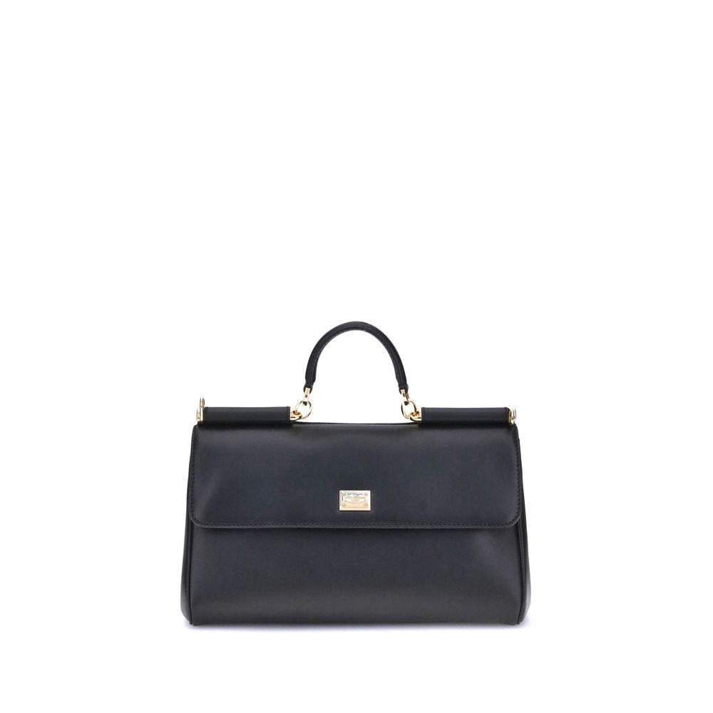 Dolce & Gabbana Black Calf Leather Shoulder Bag