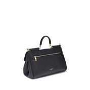 Dolce & Gabbana Black Calf Leather Shoulder Bag