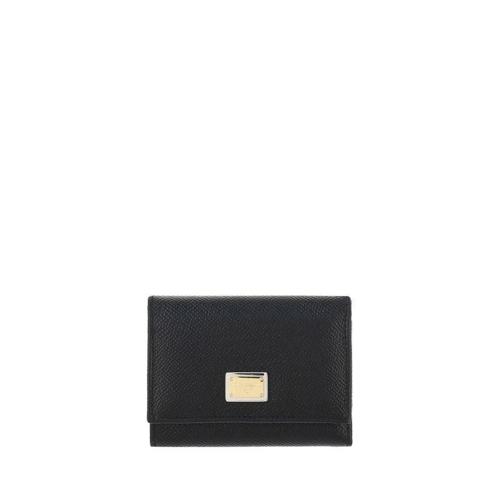 Dolce & Gabbana Black Calf Leather Wallet