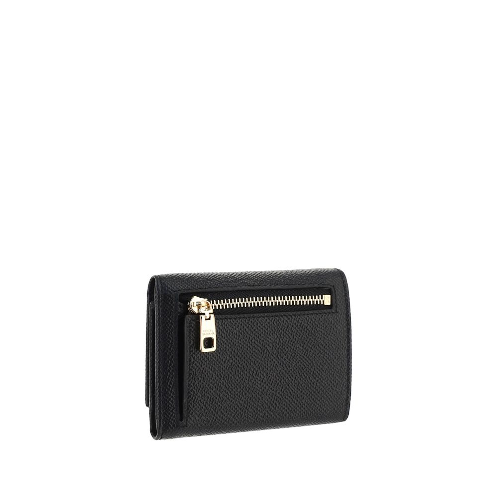 Dolce & Gabbana Black Calf Leather Wallet