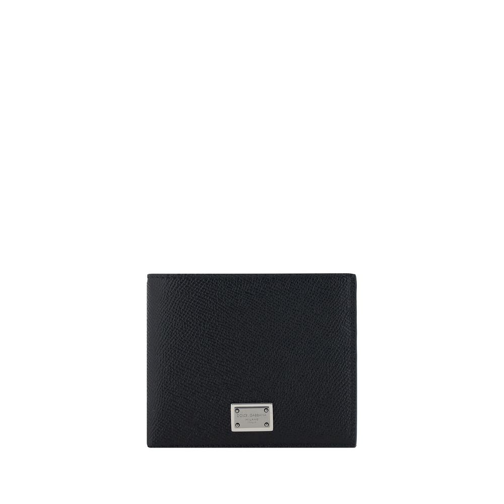 Dolce & Gabbana Black Calf Leather Wallet