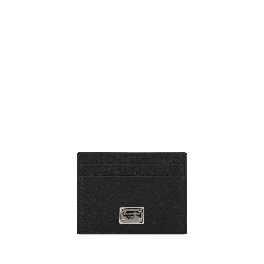 Dolce & Gabbana Black Calfskin Card Holder