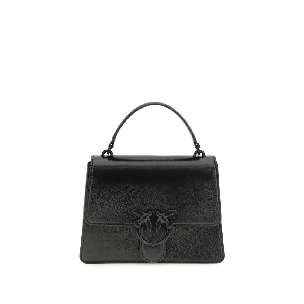 PINKO Black Lamb Leather Handbag