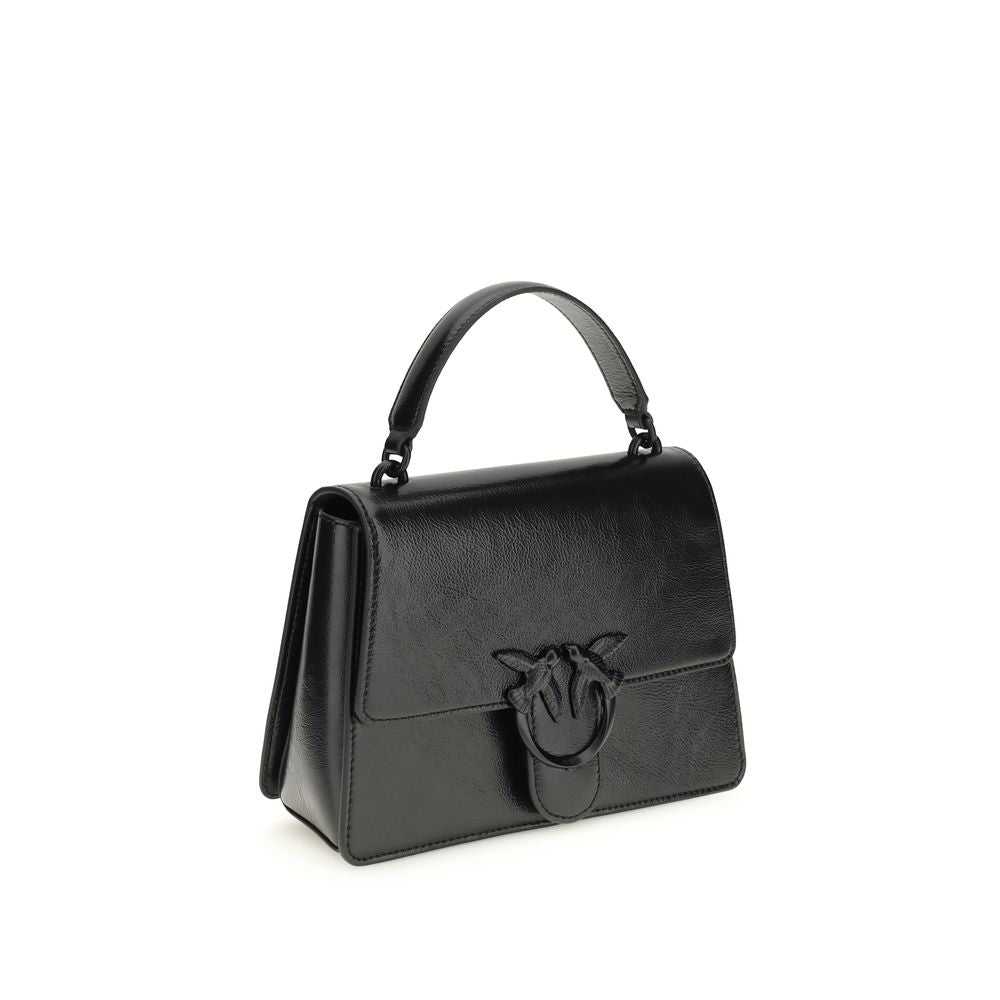 PINKO Black Lamb Leather Handbag