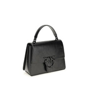 PINKO Black Lamb Leather Handbag