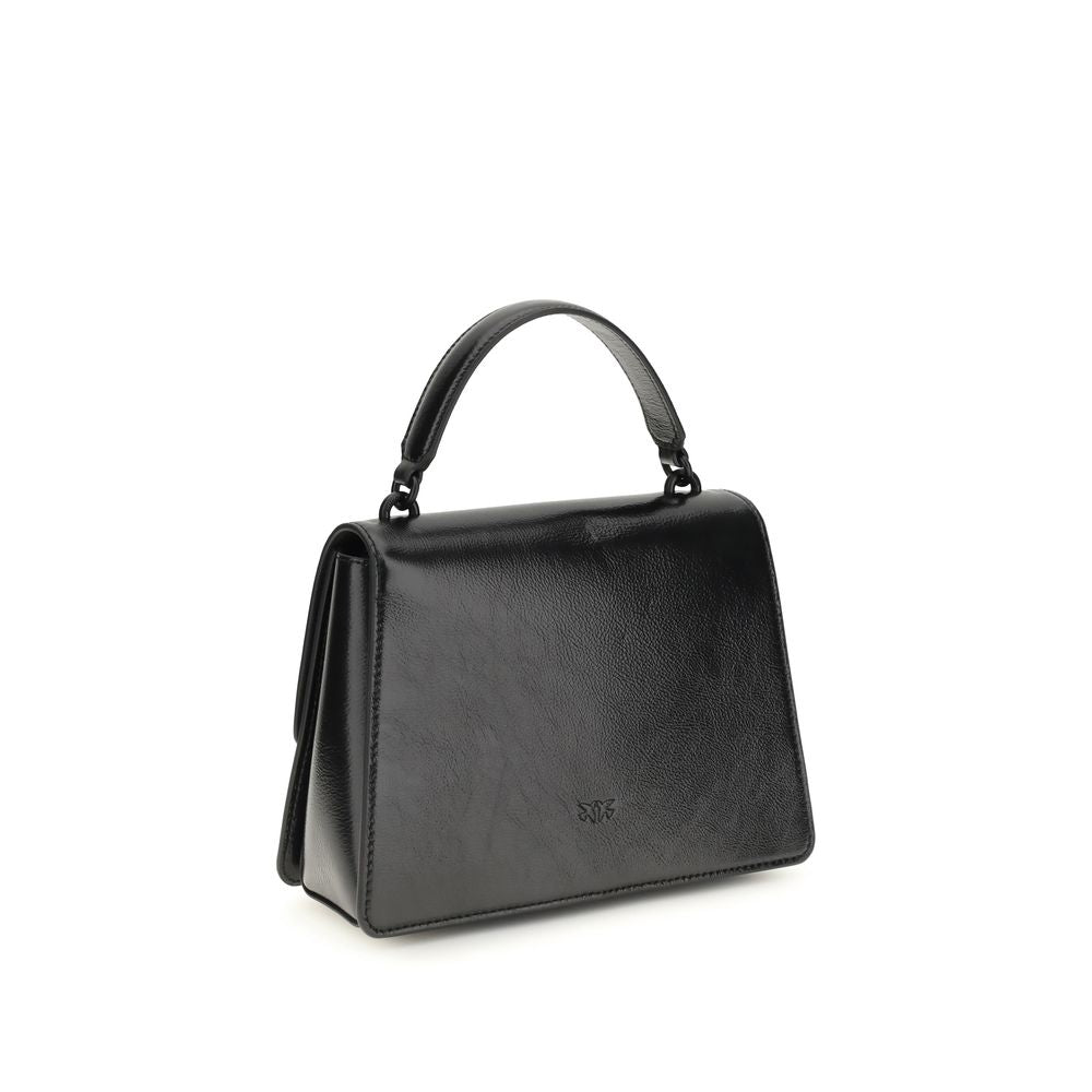 PINKO Black Lamb Leather Handbag