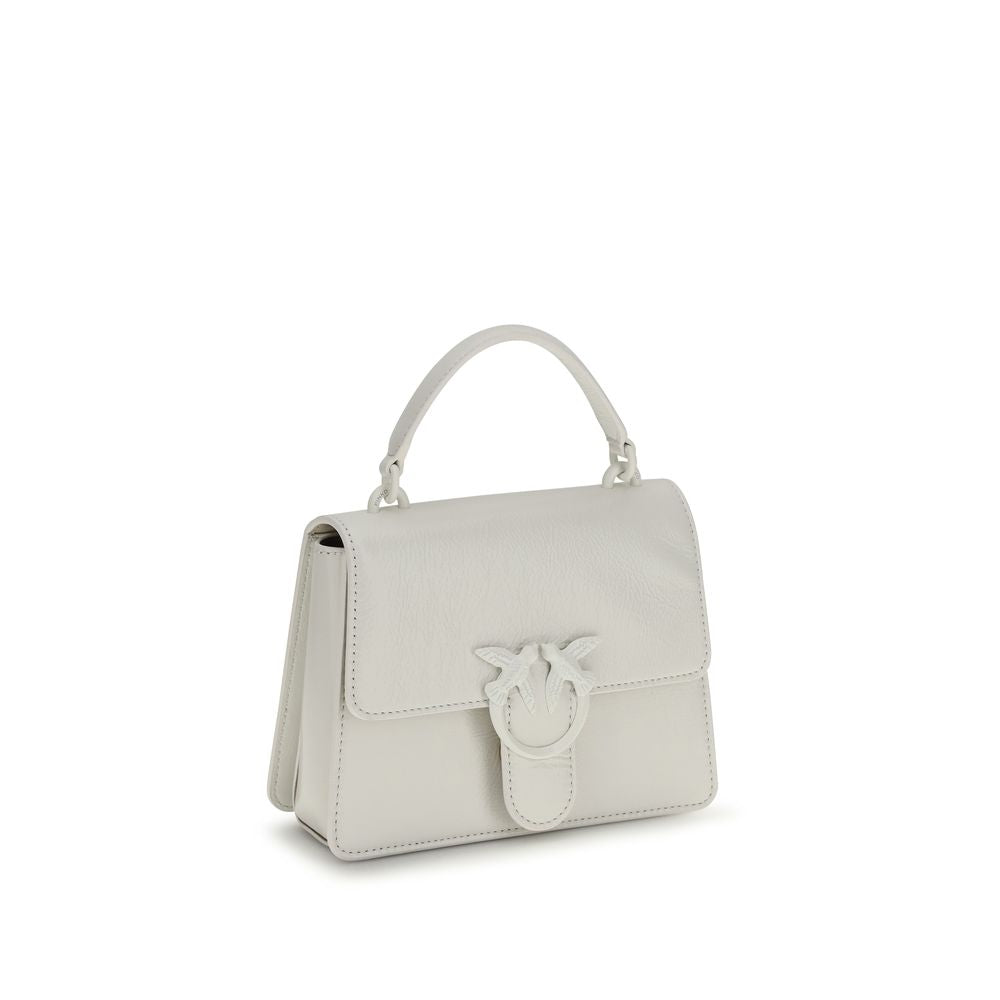 PINKO White Goatskin Mini Handbag