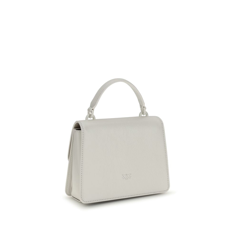 PINKO White Goatskin Mini Handbag