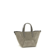 Brunello Cucinelli Brown Suede Shoulder Bag