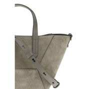Brunello Cucinelli Brown Suede Shoulder Bag