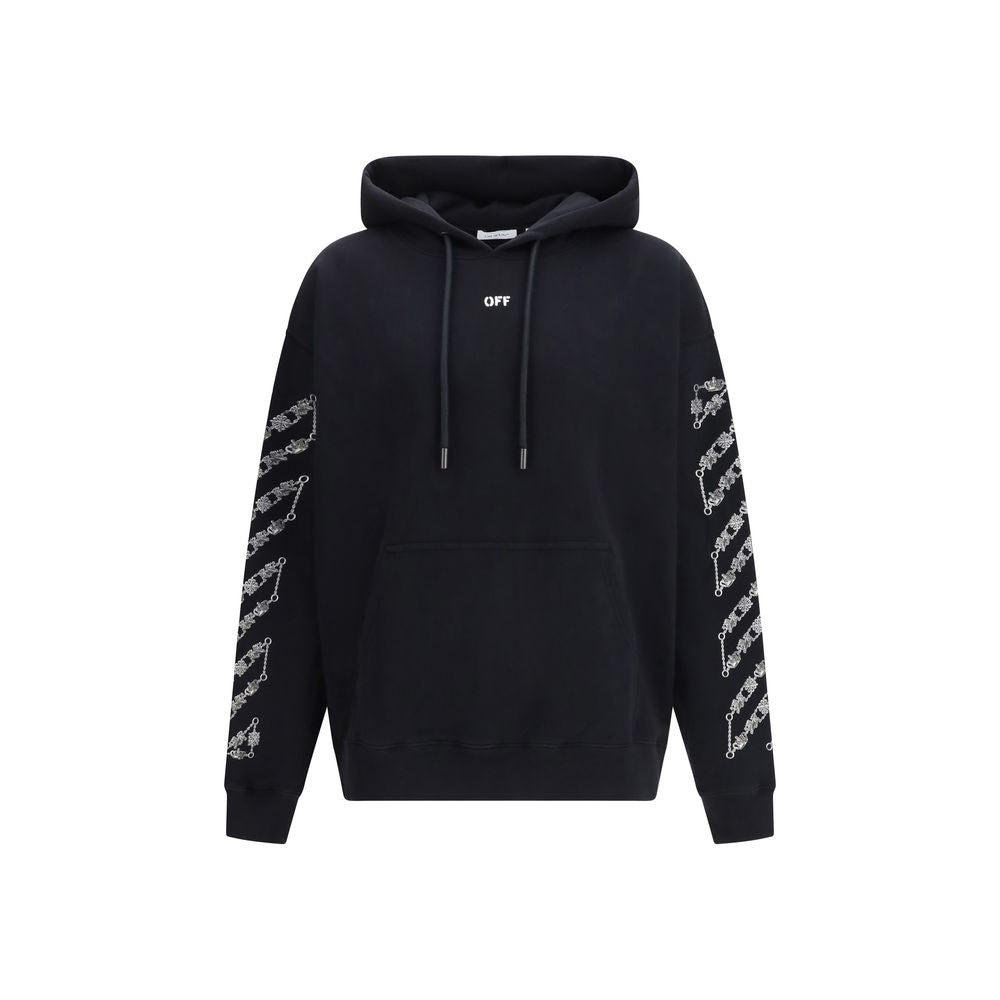 Off-White Black Cotton Hoodie