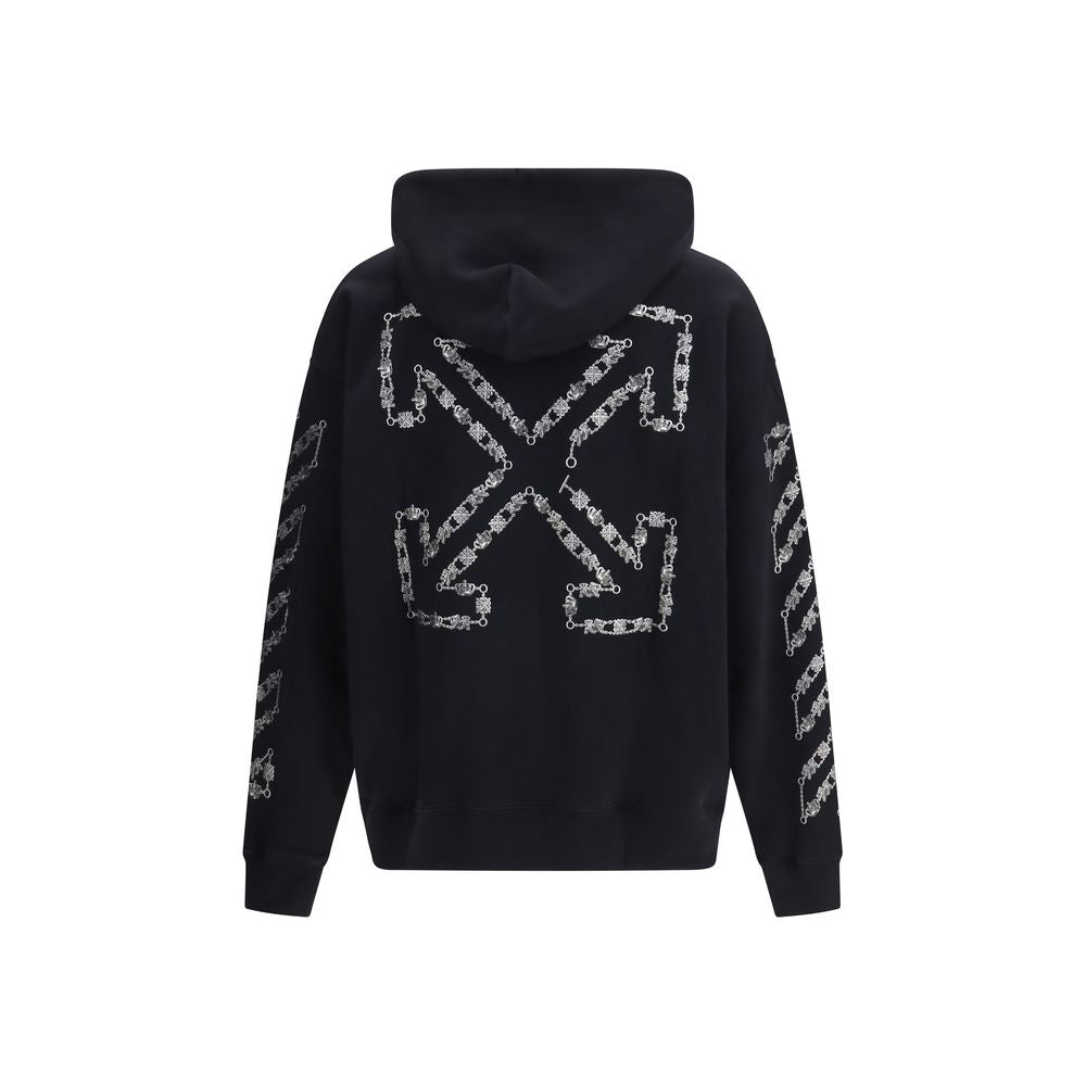 Off-White Black Cotton Hoodie