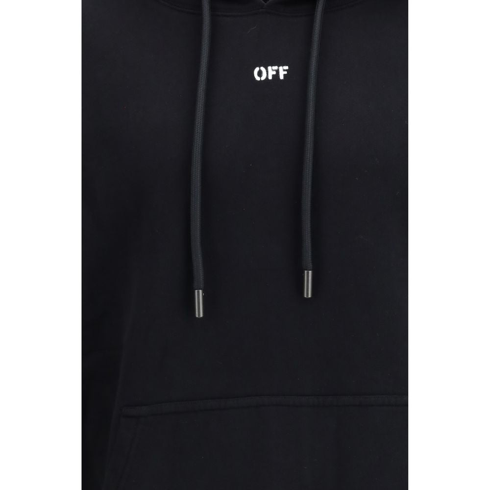 Off-White Black Cotton Hoodie