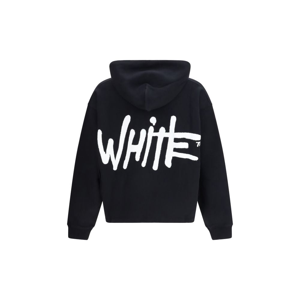 Off-White Black Cotton Hoodie