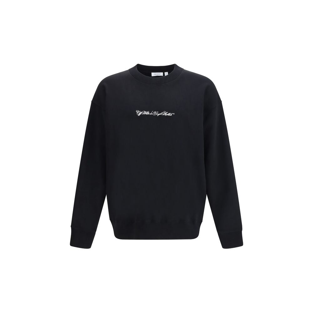 Off-White Black Cotton Sweatshirt