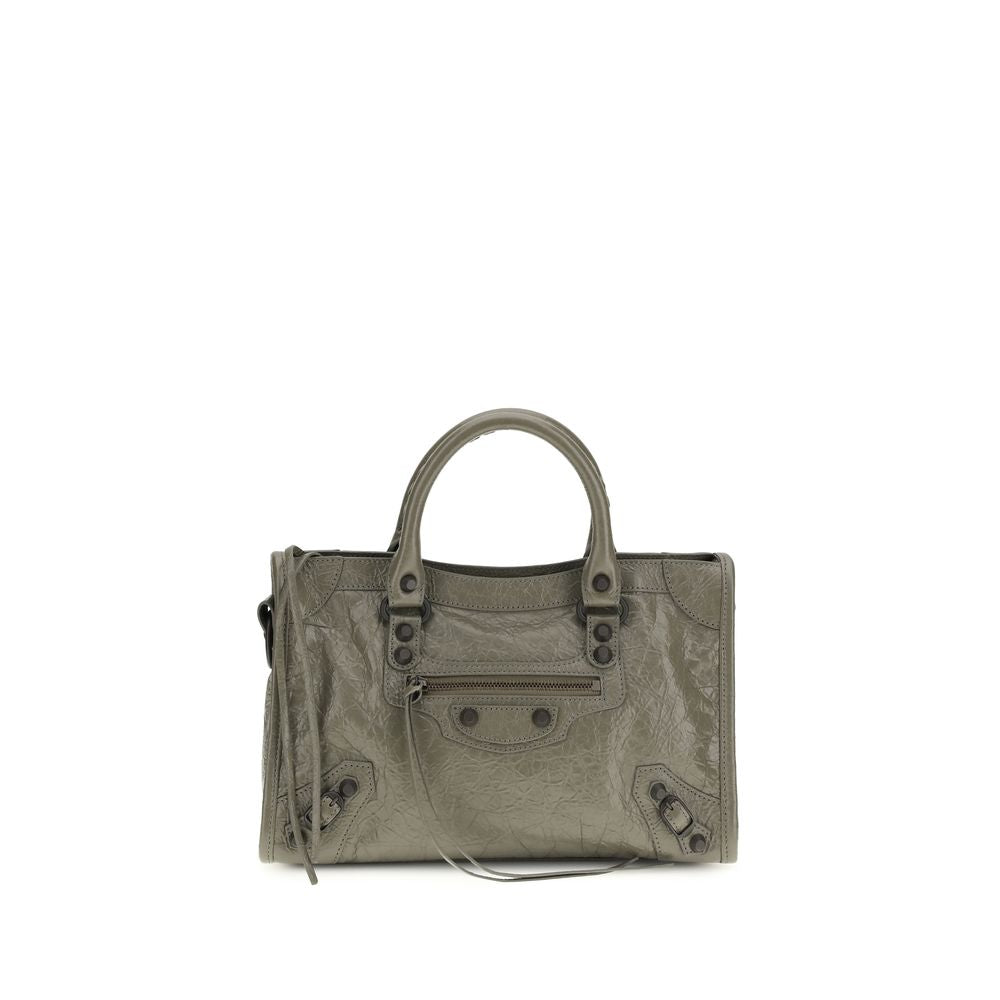 Balenciaga Gray Lambskin Shoulder Bag