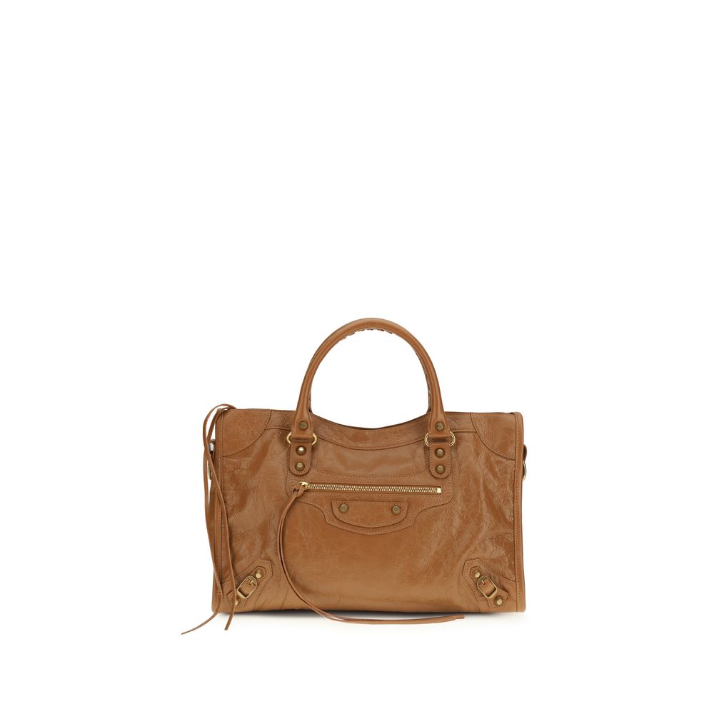 Balenciaga Beige Lambskin Medium Handbag