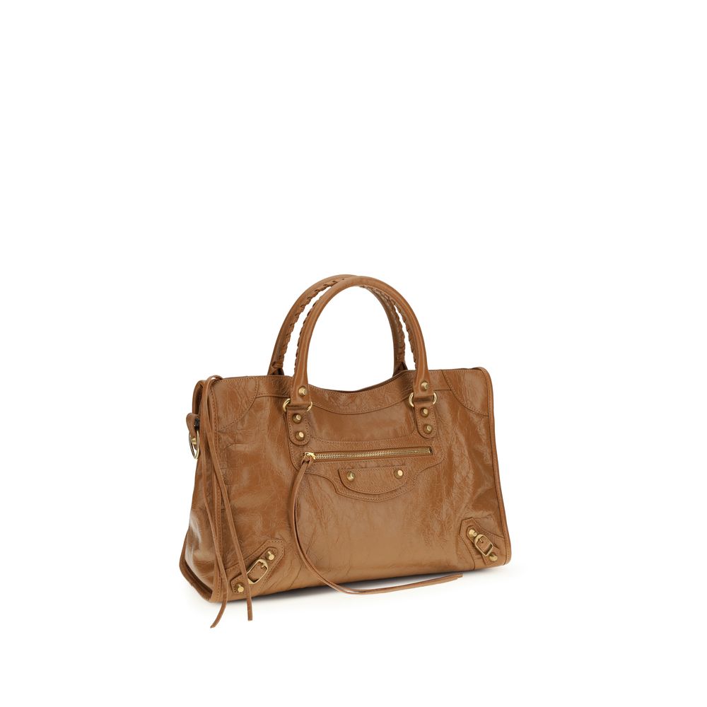 Balenciaga Beige Lambskin Medium Handbag