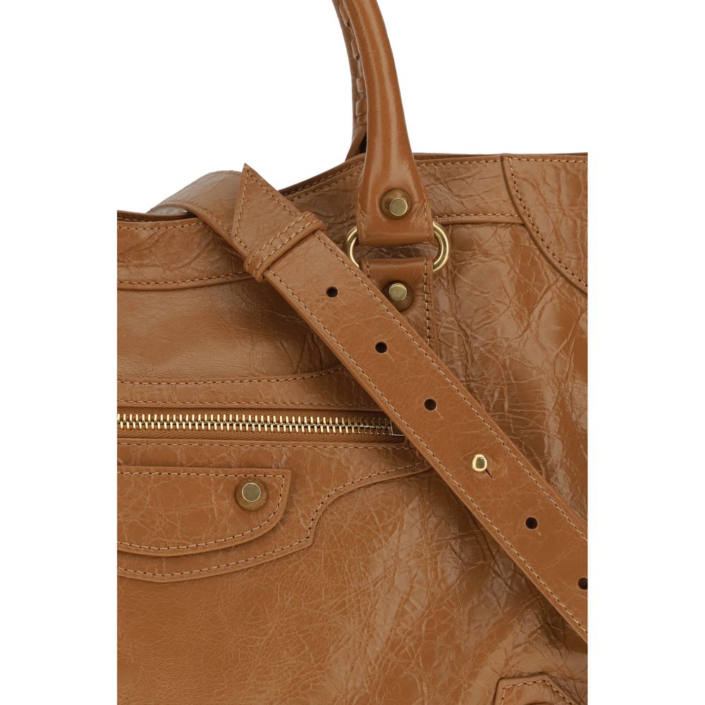 Balenciaga Beige Lambskin Medium Handbag