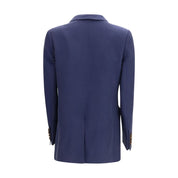 Blazé Milano Blue Linen and Silk Blazer