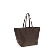 Brunello Cucinelli Brown Calf Leather Shoulder Bag