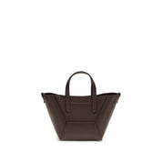 Brunello Cucinelli Bordeaux Calf Leather Shoulder Bag