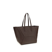 Brunello Cucinelli Brown Calf Leather Shoulder Bag