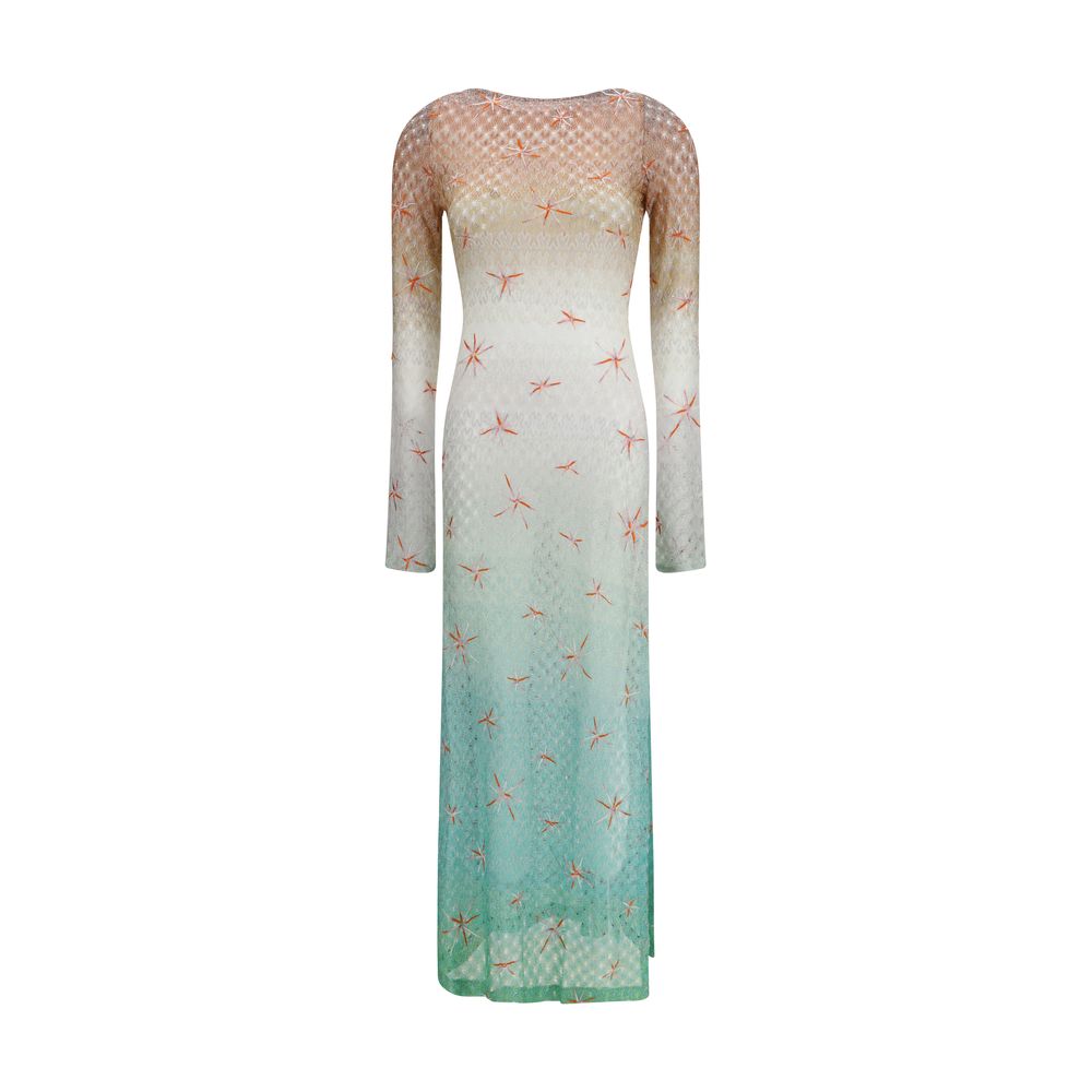 Missoni Multicolor Viscose Lamé Cover-up Dress