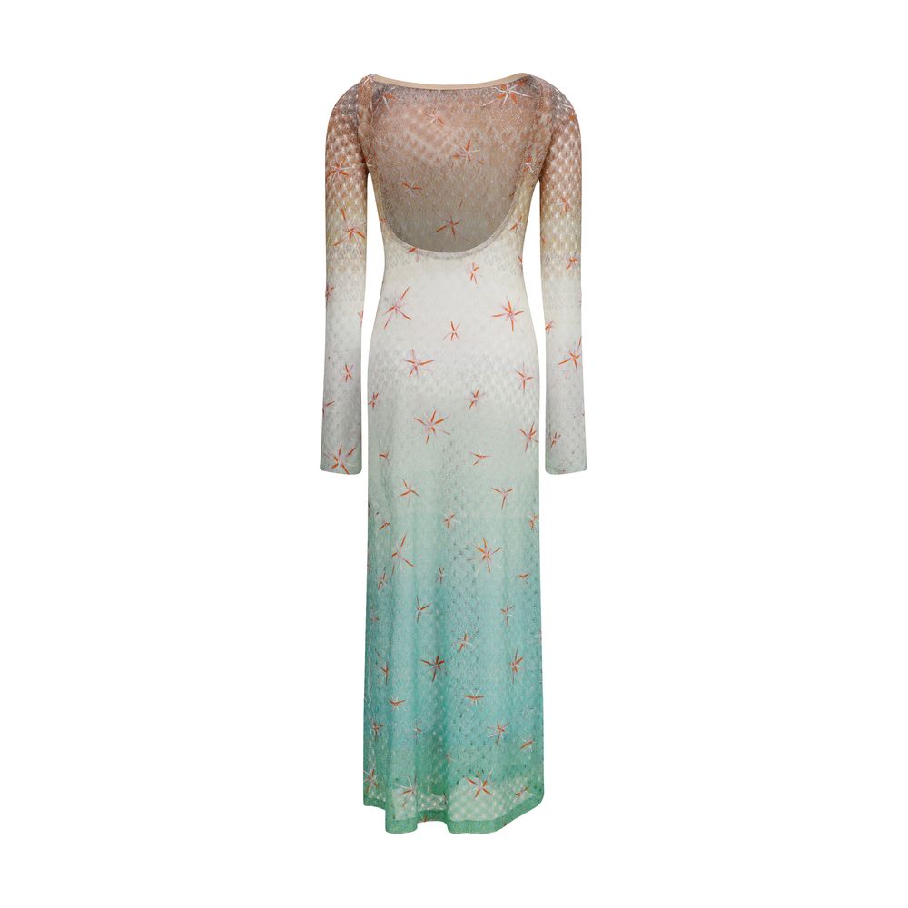 Missoni Multicolor Viscose Lamé Cover-up Dress