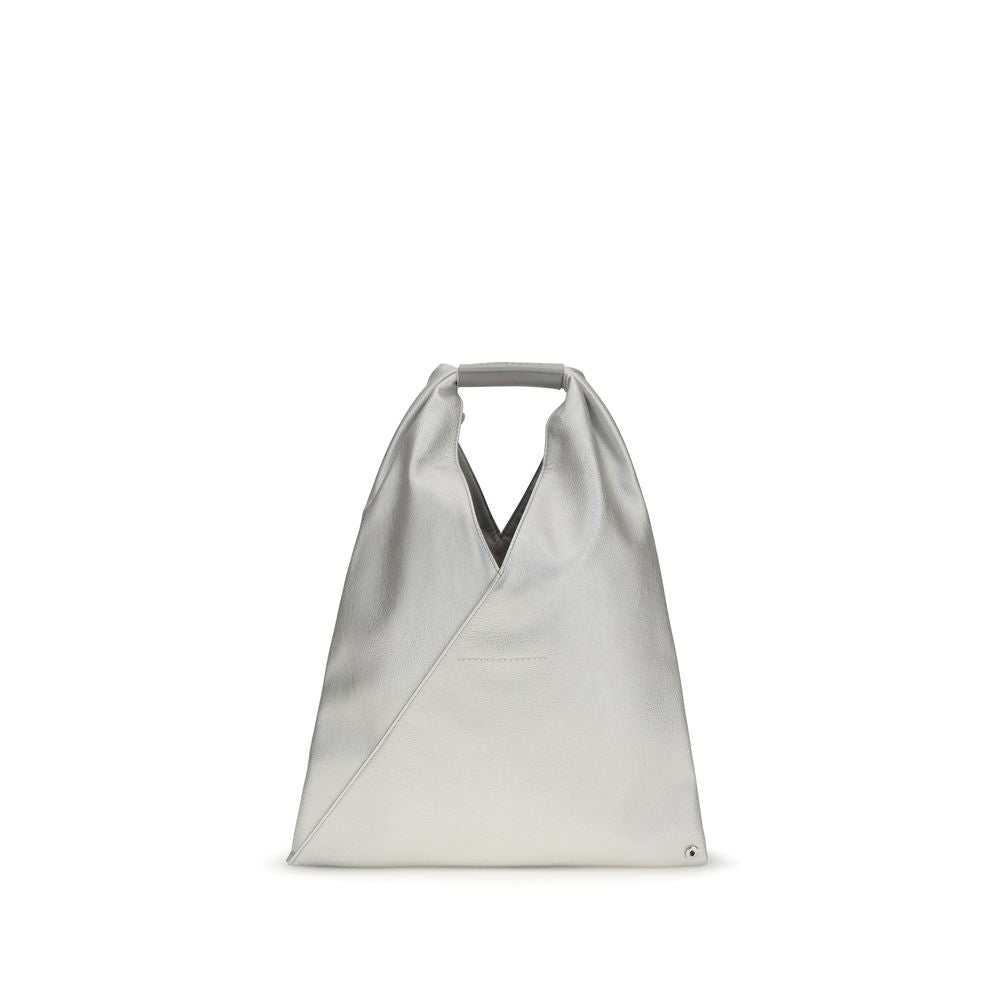 MM6 Maison Margiela Silver Faux Leather Japanese Handbag
