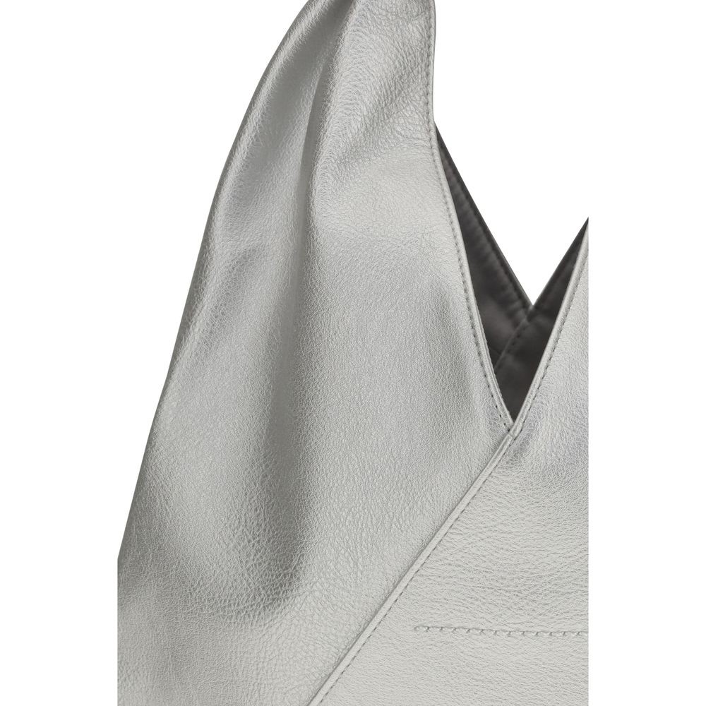 MM6 Maison Margiela Silver Faux Leather Japanese Handbag