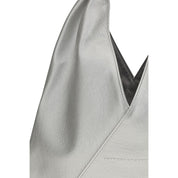 MM6 Maison Margiela Silver Faux Leather Japanese Handbag