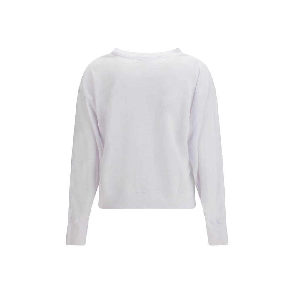 Marant Étoile White Linen Sweatshirt
