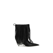 Balenciaga Black Calf Leather Ankle Boots