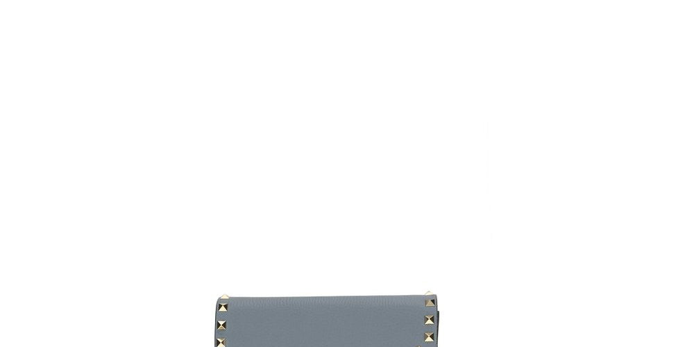 Valentino Garavani Garnet Calf Leather Chain Wallet