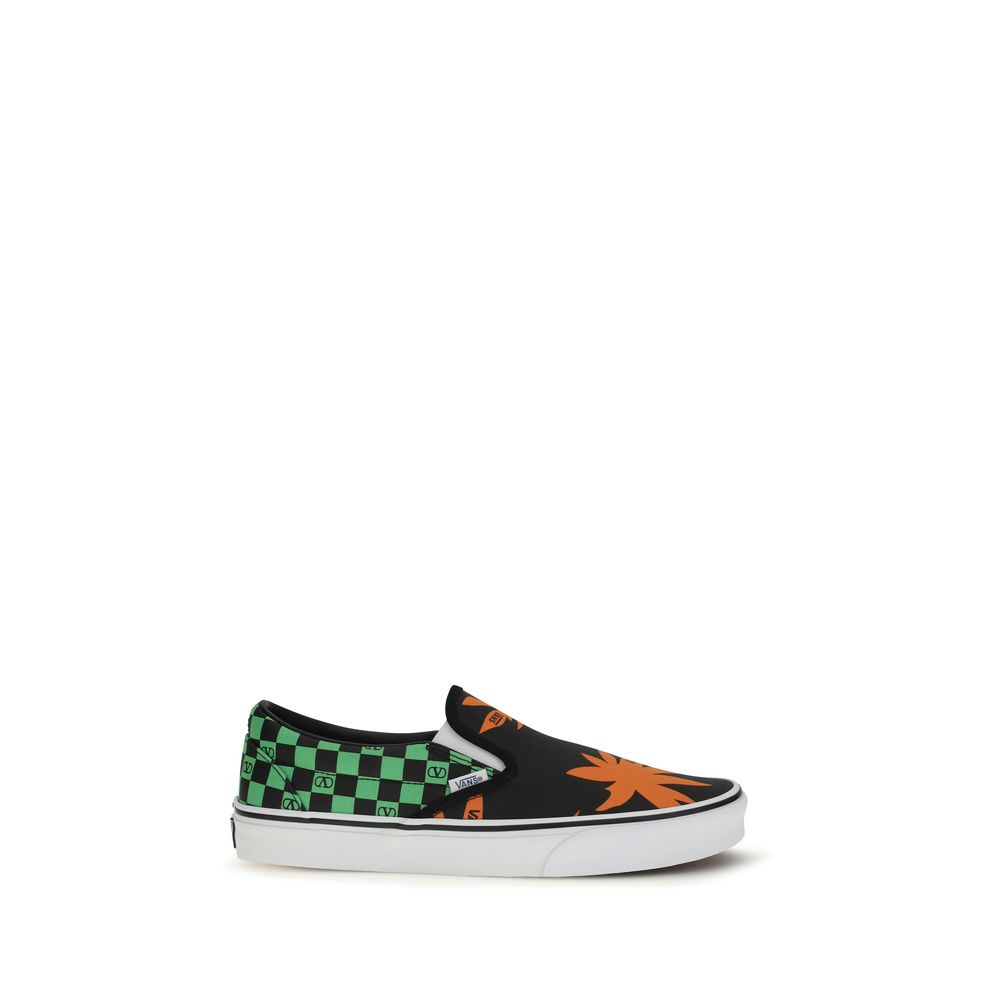 Valentino Garavani Multicolor Cotton Slip-on Sneakers