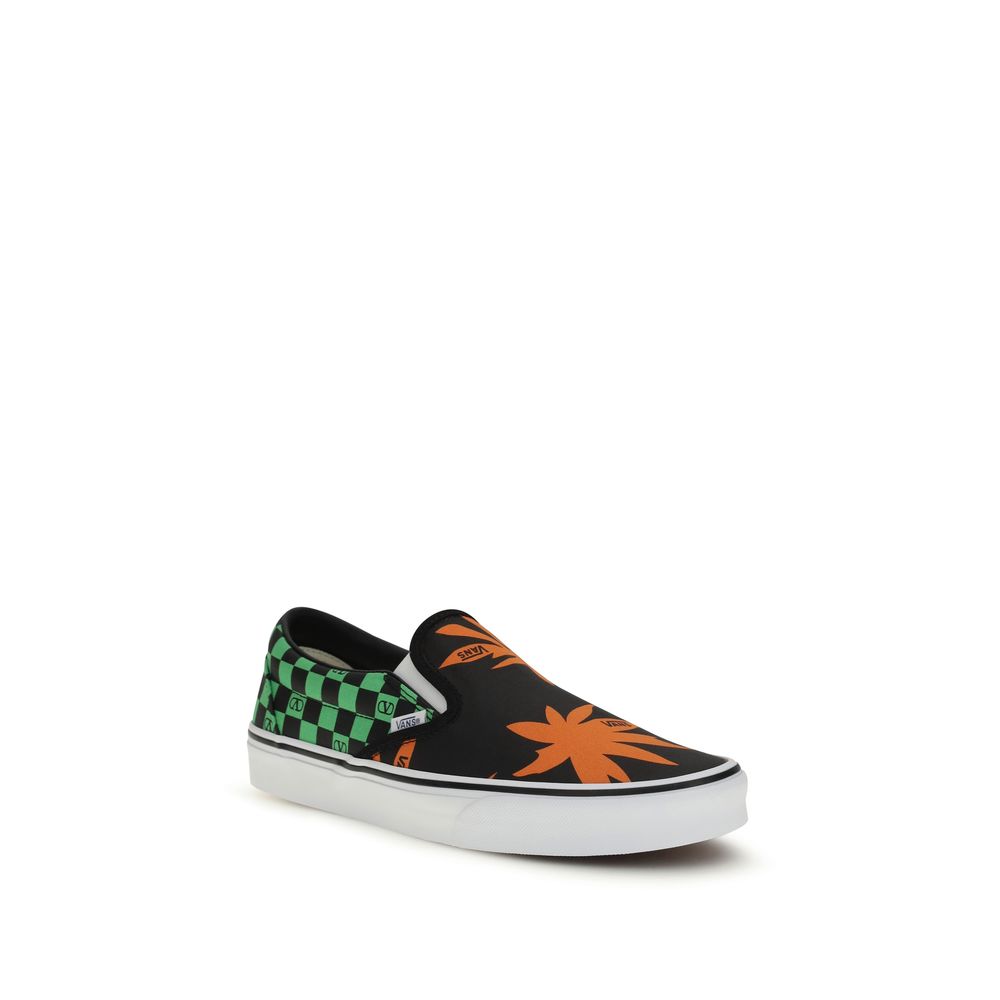 Valentino Garavani Multicolor Cotton Slip-on Sneakers