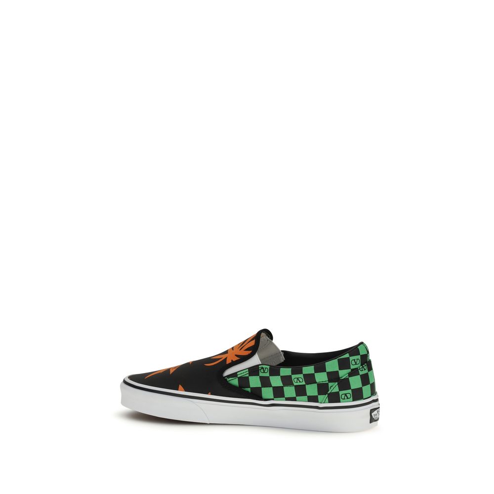 Valentino Garavani Multicolor Cotton Slip-on Sneakers