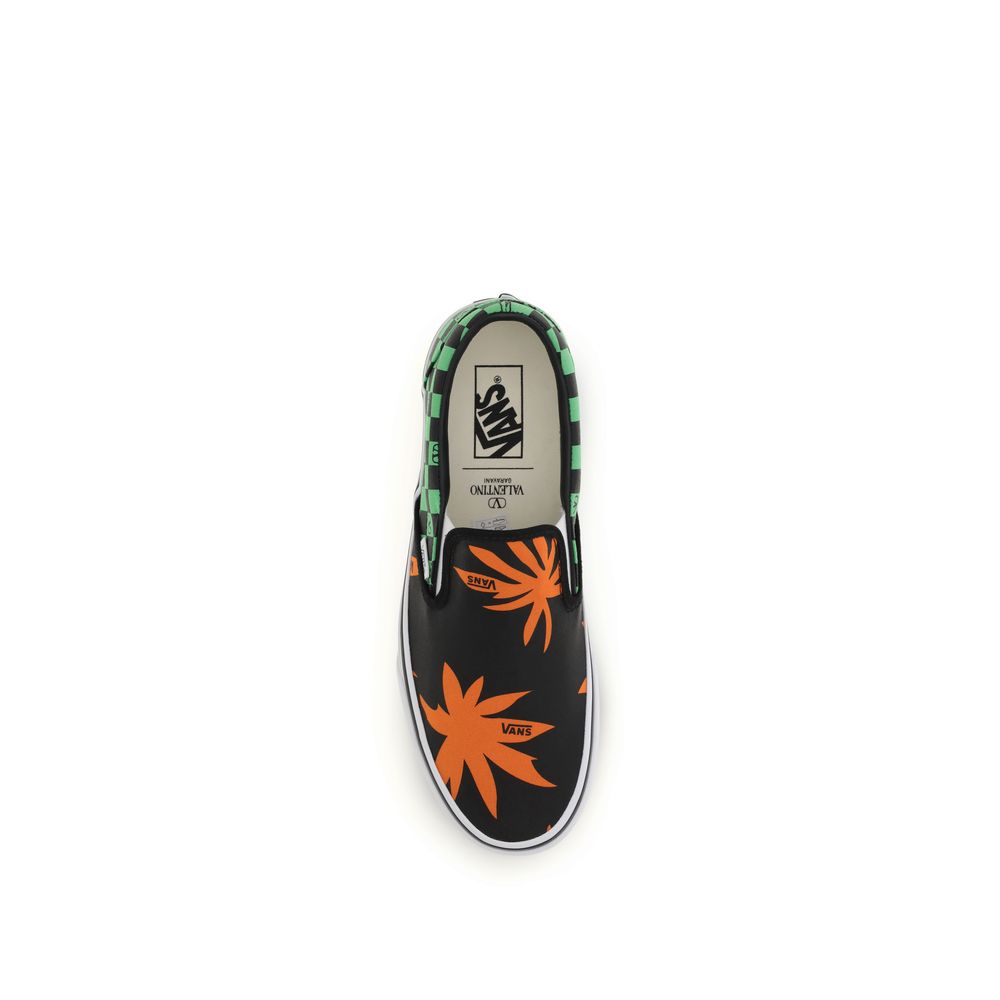 Valentino Garavani Multicolor Cotton Slip-on Sneakers