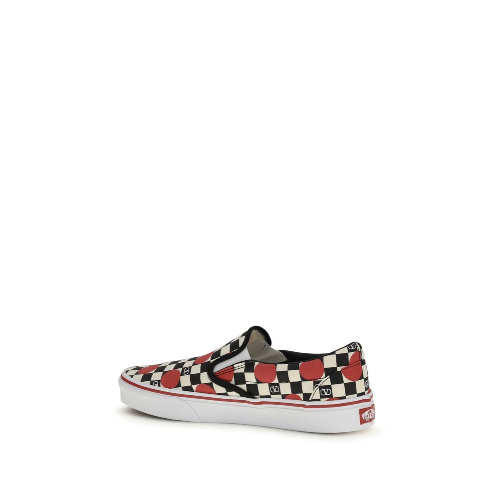 Valentino Garavani Multicolor Cotton Slip-on Sneakers