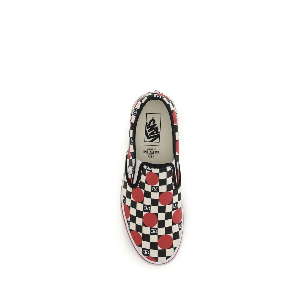 Valentino Garavani Multicolor Cotton Slip-on Sneakers