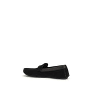 Dolce & Gabbana Black Calf Leather Slip-On Loafers